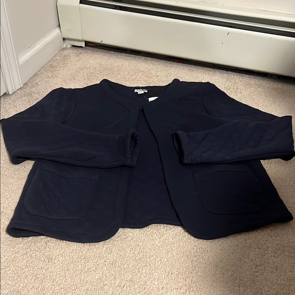 J. Crew Blue Bomber Jacket with Relaxed Fit